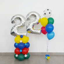 Cargar imagen en el visor de la galería, Set Happy Birthday Number + Bouquet Helio