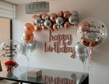 Cargar imagen en el visor de la galería, Guirnalda globo + bouquet helio cumpleaños
